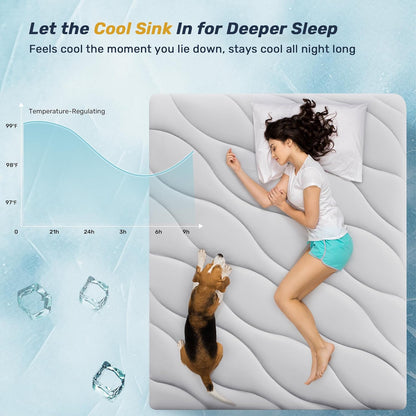 Unikome Ultra Soft Waterproof Mattress Pad King, Cooling Mattress Protector for Hot Sleepers, 5-Layers Noiseless Washable Mattress Cover with 8"-21" Deep Pocket (Light Blue, 78x80)