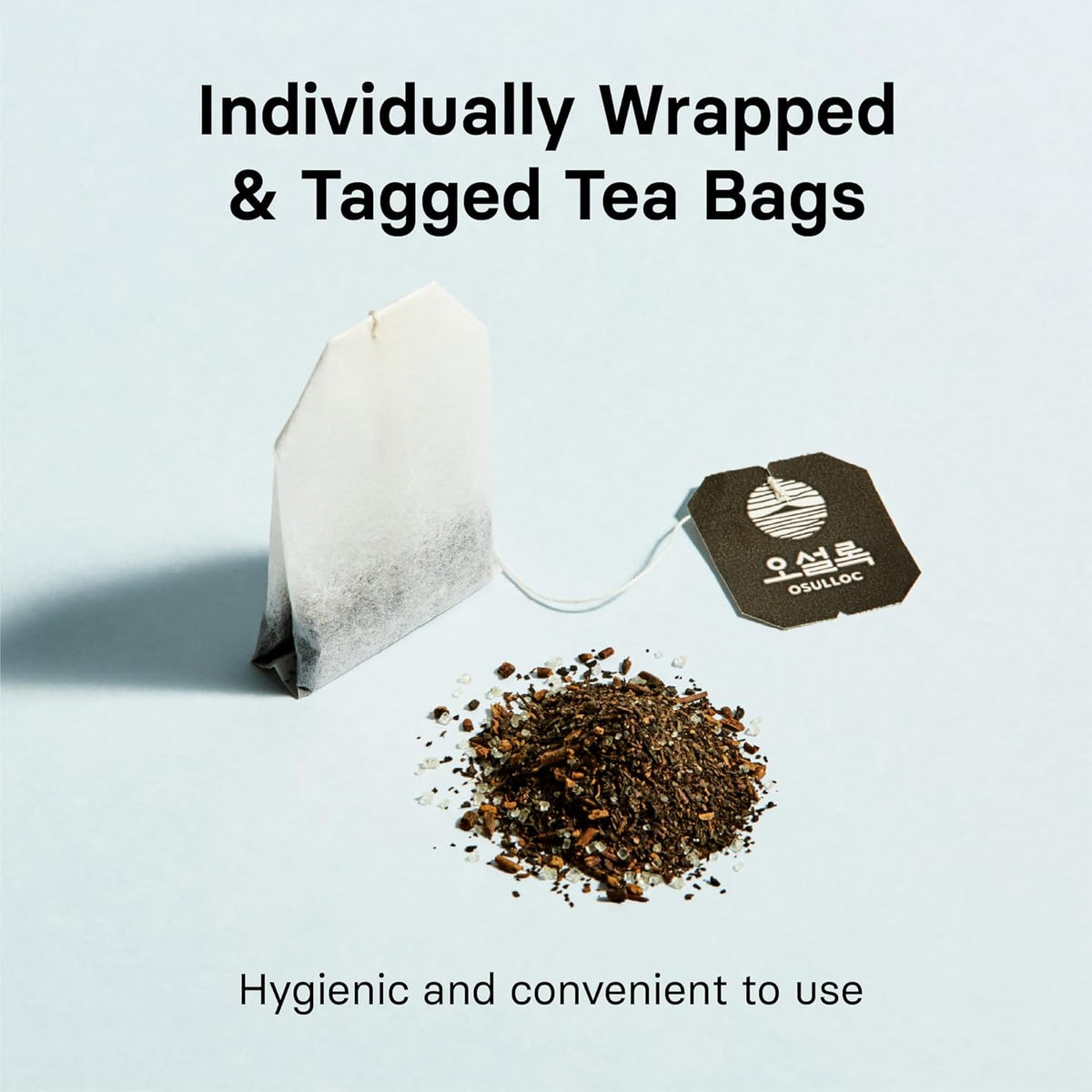 OSULLOC Honey Pear Tea (Sweet Pear & Honey Flavor), Iced tea bags Fruit tea Blend, Premium Teabags from Jeju Island, 20 count