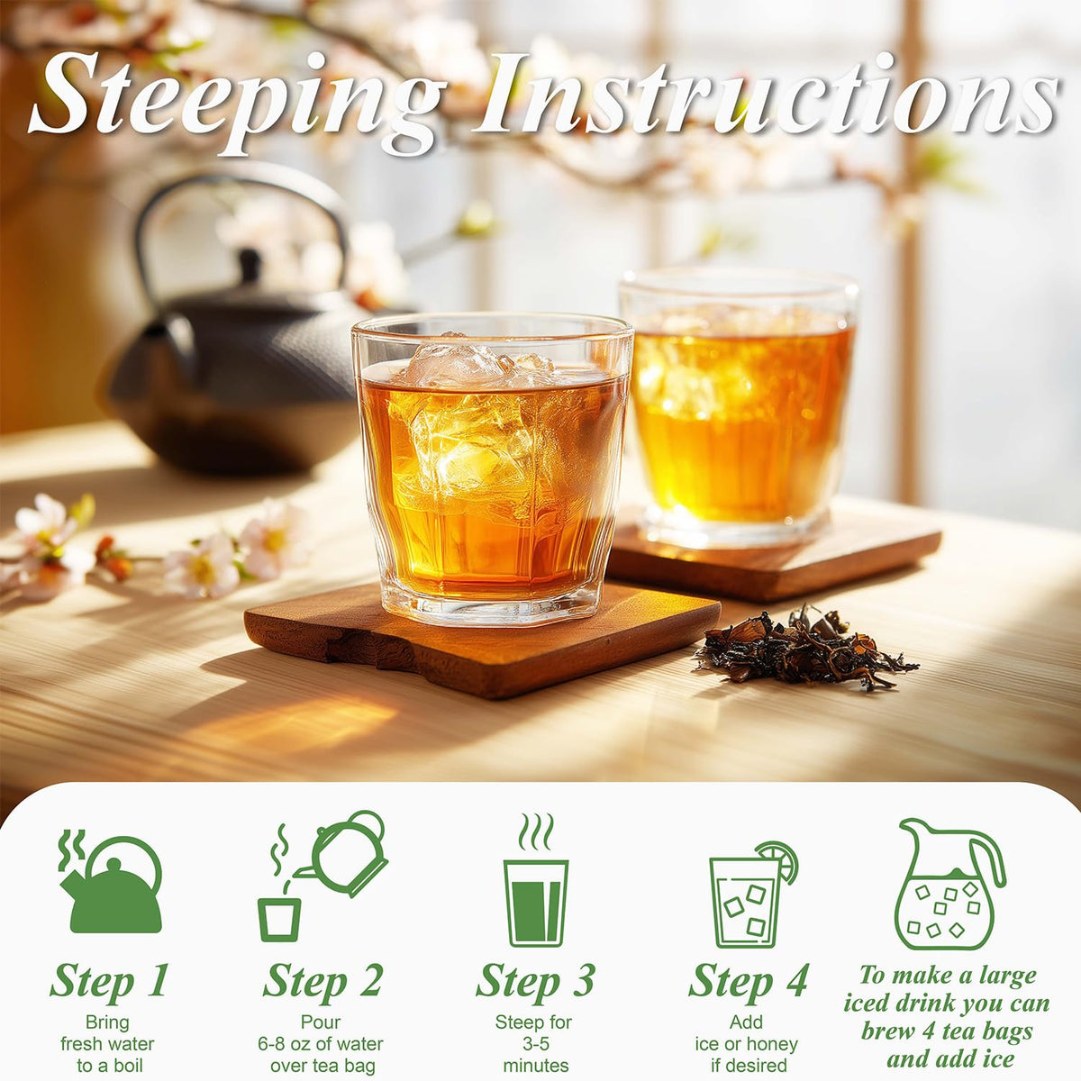 WT WEETEE Decaf Oolong Tea, CO2 Decaffeinated Tie Guan Yin Tea Bags 50ct