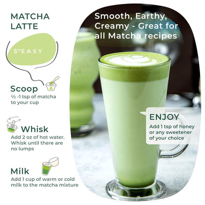 AprikaLife Sweet Matcha Latte Mix - 1st Harvest Ceremonial Grade - 6.4 oz