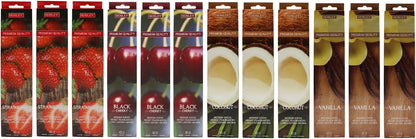 Hosley 320 Assorted Incense Sticks with Holder Eucalyptus, Fresh Bamboo, Lavender, Myrrh, Lavender Chamomile, Vanilla, Citrus, Dragon Blood Idea for Home, Wedding, Spa, Meditation & Aromatherapy