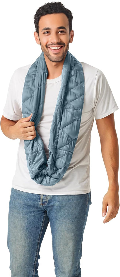 PYVOT Weighted Infinity Scarf, 3 lb Sensory Shoulder Wrap for Everyday Comfort
