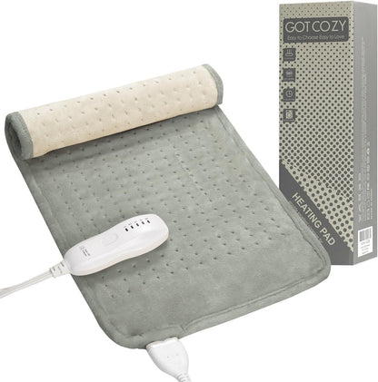 GOTCOZY Heating Pad 12"x24" for Back Pain Relief & Cramps(Rose)