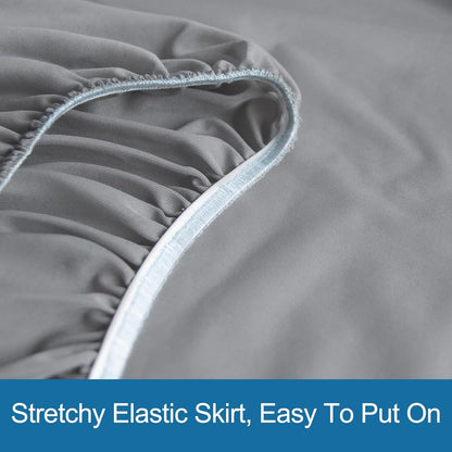 SPRINGSPIRIT Full Size Waterproof Mattress Protector, Full Mattress Cover Pad Waterproof with Deep Pocket up to 14’’, Bed Fitted Sheet