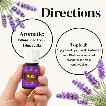 Lavender Essential Oil by Young Living, 15 Milliliters, Topical and Aromatic Use
