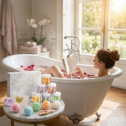 Gifts for Women & Men, Birthday Gifts - 15 Pcs Luxurious Spa Gift Set