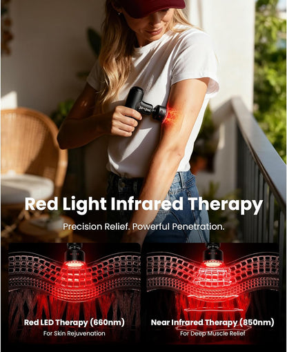 BOB AND BRAD Q2 Pro Mini Massage Gun with Heat and Cold, Pocket-Sized Deep Tissue Massager, HSA Portable Percussion Muscle Massager Gun, Ultra Small & Quiet Muscle Massager, FSA Eligible