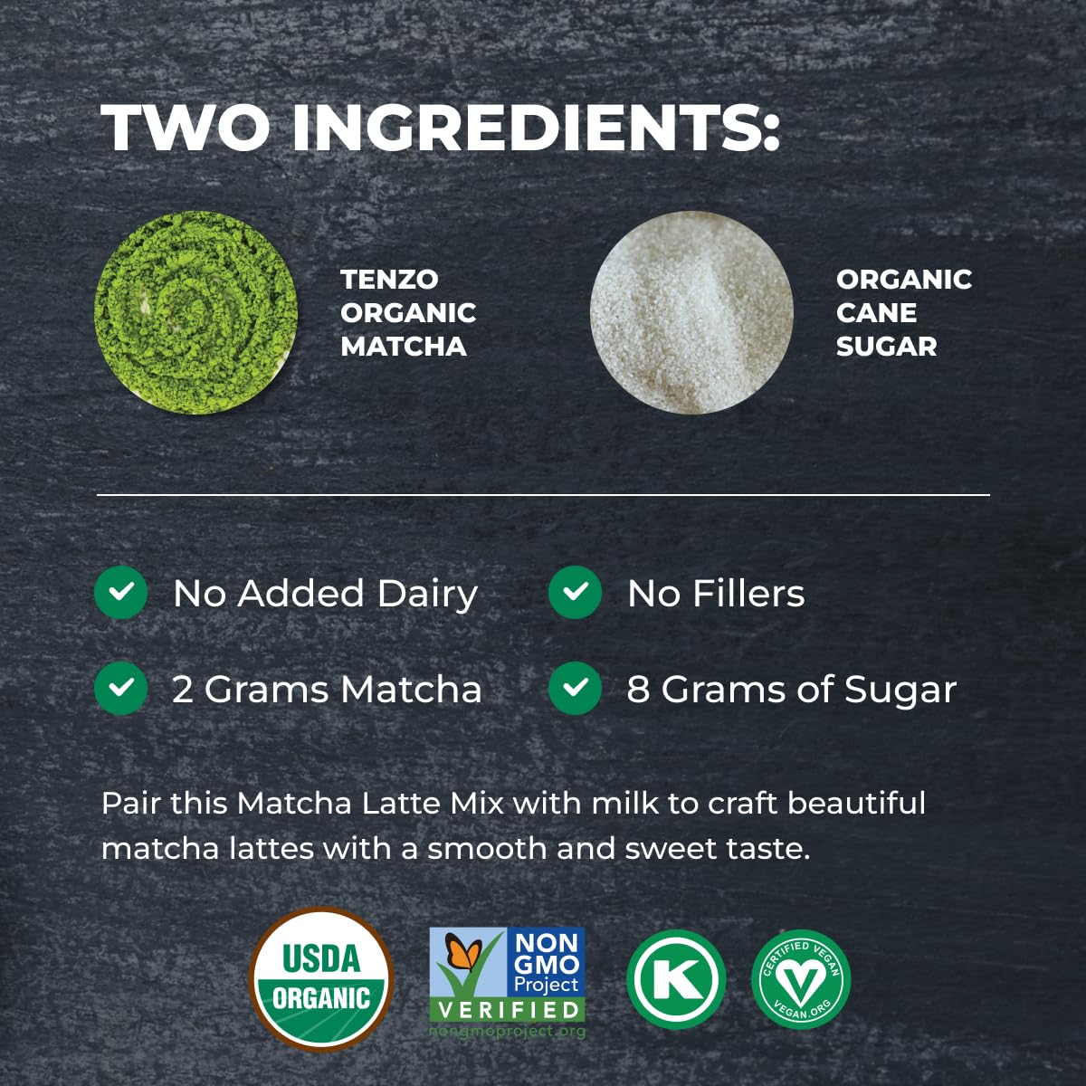Tenzo Matcha Green Tea Powder, Organic Cafe Sweetened Matcha Latte Green Tea Powder, Ceremonial Barista Crafted Mix - Authentically Japanese - Matcha Latte Mix (35.27 Ounce)