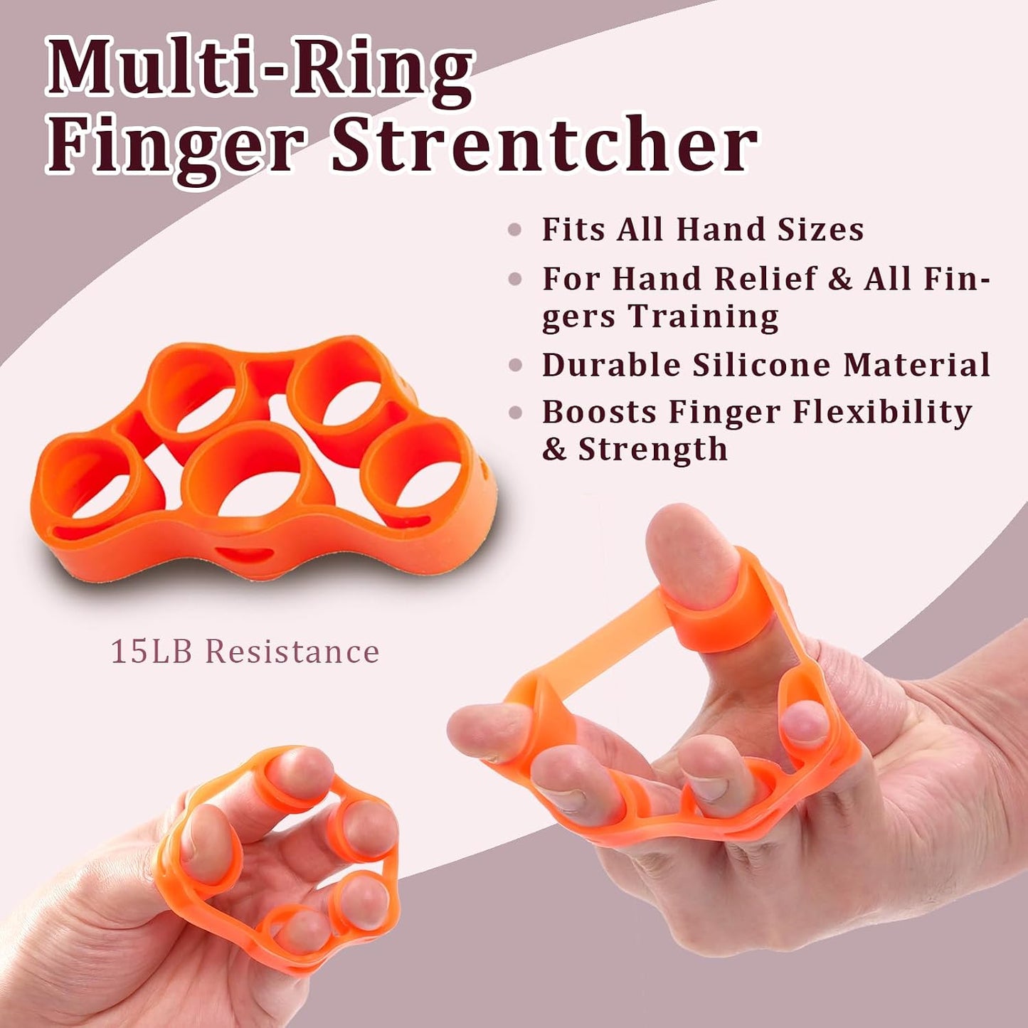 CYFIE Grip Strength Trainer Kit with Adjustable Resistance 10 - 132 Lbs, Forearm Exerciser, Finger Stretcher, Stress Ball, Forearm Strengthener for Workout wuth Storage Bag, Muscle Building and Recovery