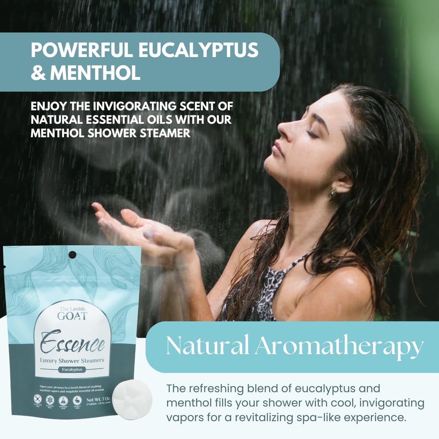 TLG Soothe Shower Steamers Aromatherapy 7 Pack – USA Made with Extra Menthol, Peppermint & Eucalyptus – Shower Bomb for Relaxation, Stress & Sinus Relief – Gift for Men & Women