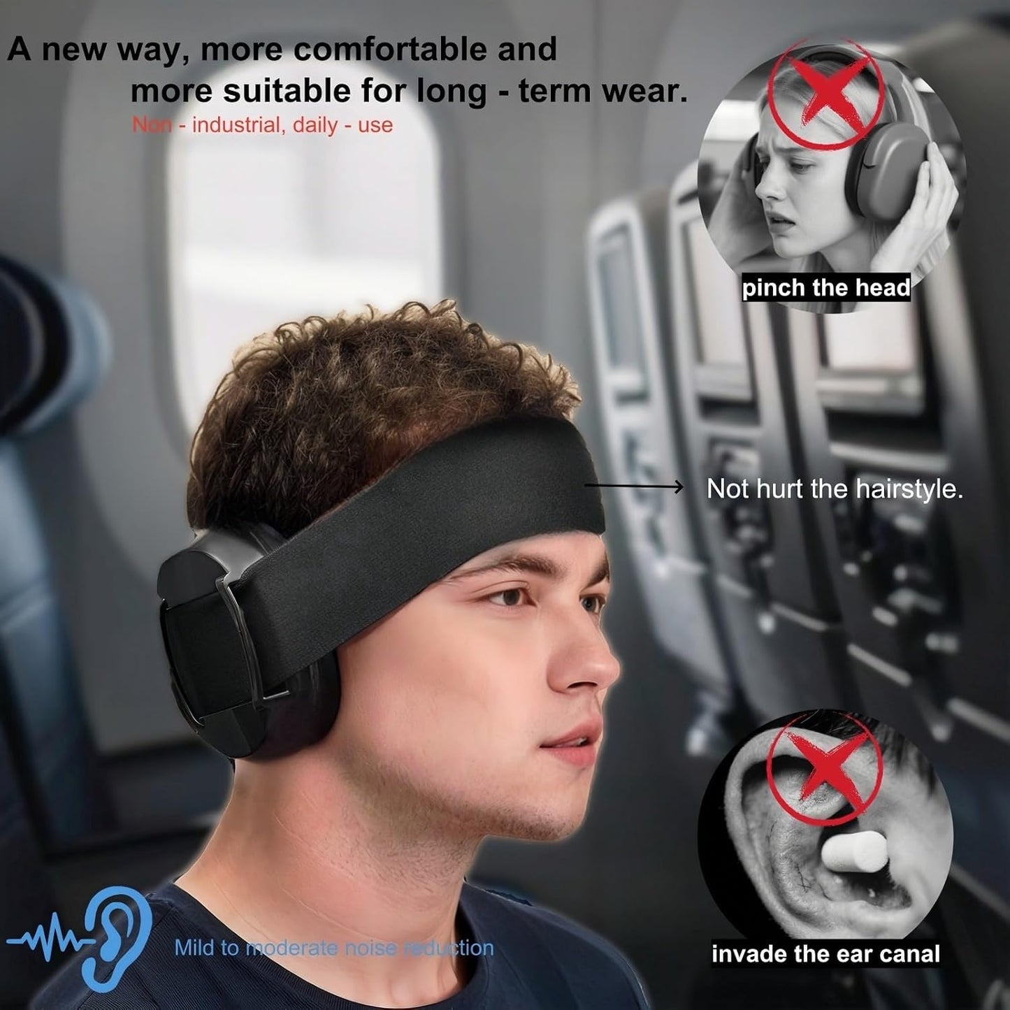Noise Reduction Ear Muffs, Sound Proof Ear Protection, Earmuffs for Sleeping Noise Cancelling