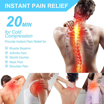 Shoulder Ice Pack Rotator Cuff Cold Therapy Wraps, Reusable Shoulder Arm Gel Pack Hot Cold Compress Pain Relief for Injuries, Recovery After Surgery, Tendonitis, Shoulder Wrap for Left Right Shoulder