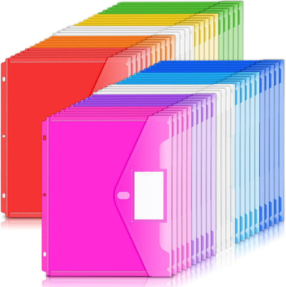 Forvencer Binder Pocket, Super Heavyweight Plastic Binder Folders