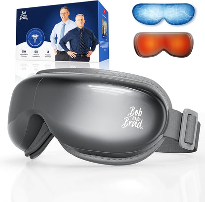BOB AND BRAD Eye Massager with Heat and Cooling, FSA Eligible HSA Birthday Gifts for Women Men, Heated Eye Massager for Migraine, Heated Eye Mask for Dry Eye Head Tension and Stress Relief