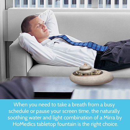 Homedics Mirra Oceanside Relaxation Fountain - Serene Decorative Home Decor