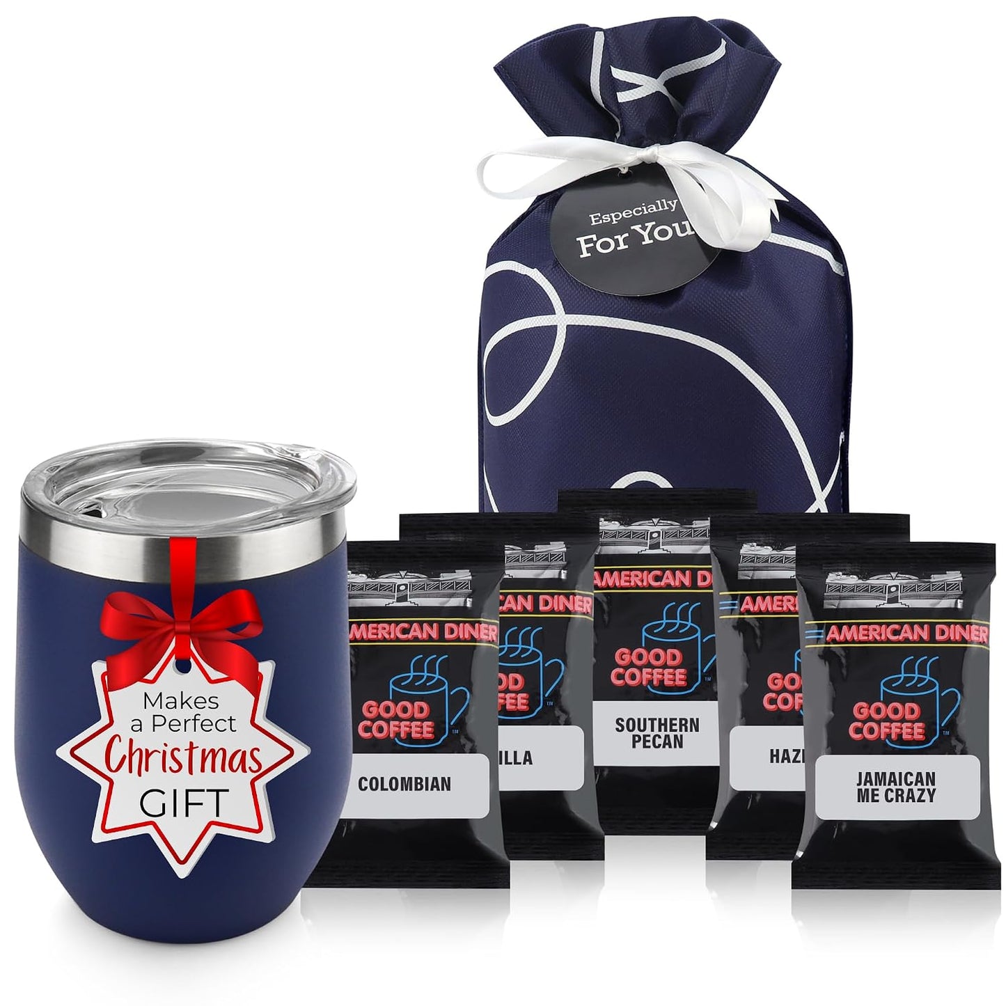 Tea Lovers Gifts Basket - Gift Set Include Temperature Retention Cup 12 Special Blend Teabags & Honey Presented in Beautiful Gift Bag For Women & Men - Birthday, Get Well, Thinking of You Care Package