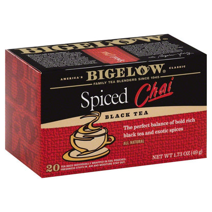 Bigelow Tea Black Tea 6 Flavor Variety Pack, Caffeinated Tea with Mint, Lemon, Constant Comment, English Teatime, Earl Grey, and Vanilla Chai, 20 Count Box (Pack of 6), 120 Total Tea Bags