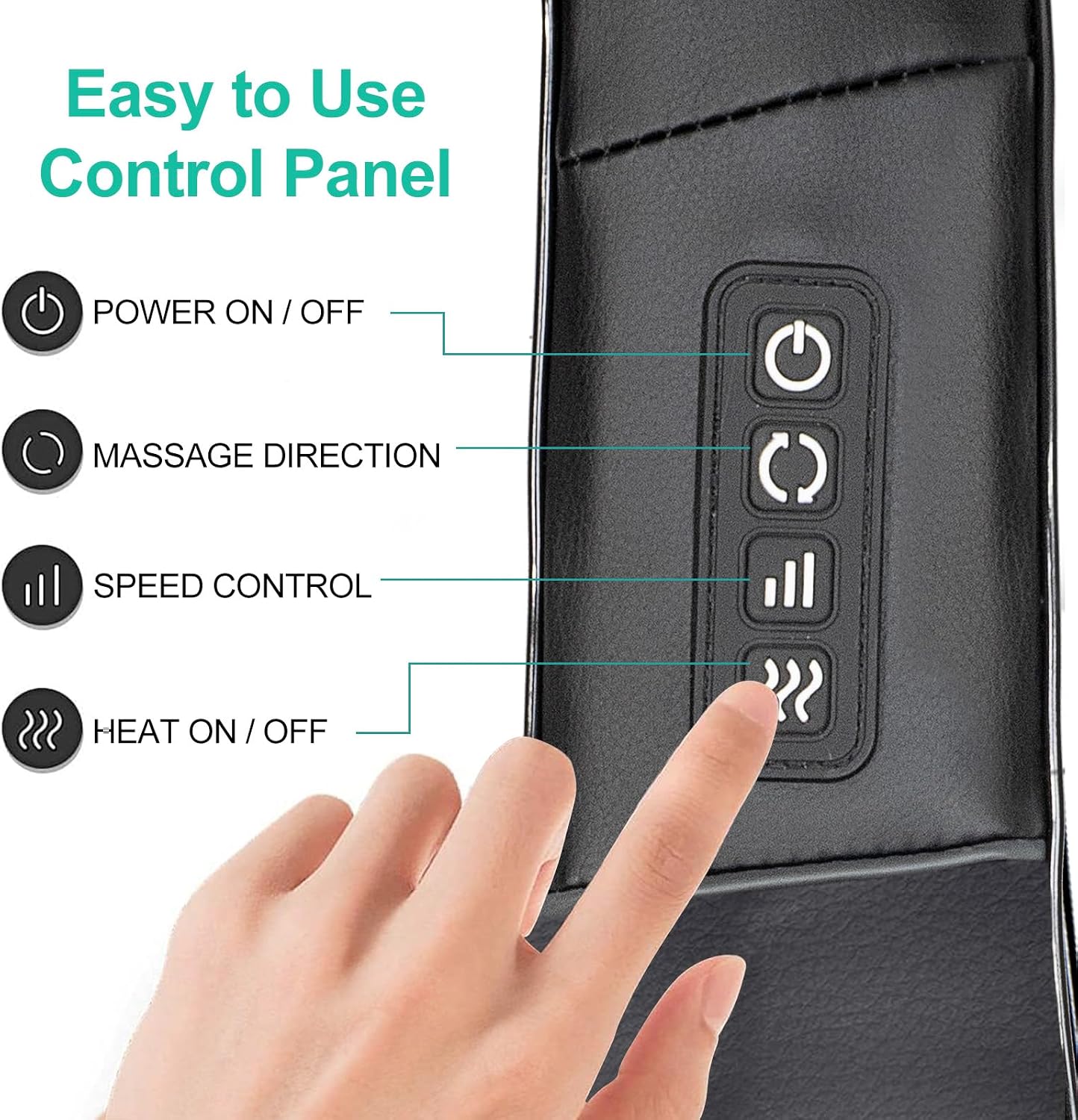 Medcursor Neck Massager with Heat - Deep Tissue Pain Relief, Rechargeable Shiatsu Neck and Shoulder Massager, Ideal Choice for Men, Women, Mom & Dad