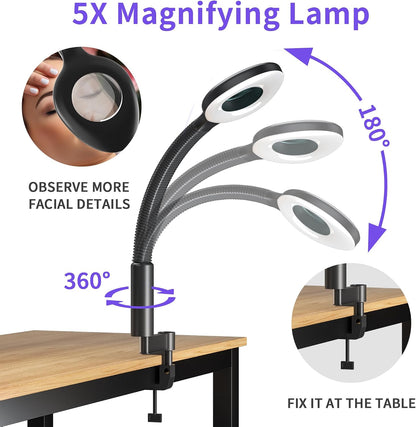Professional Facial Steamer with Ozone & Magnifying Lamp