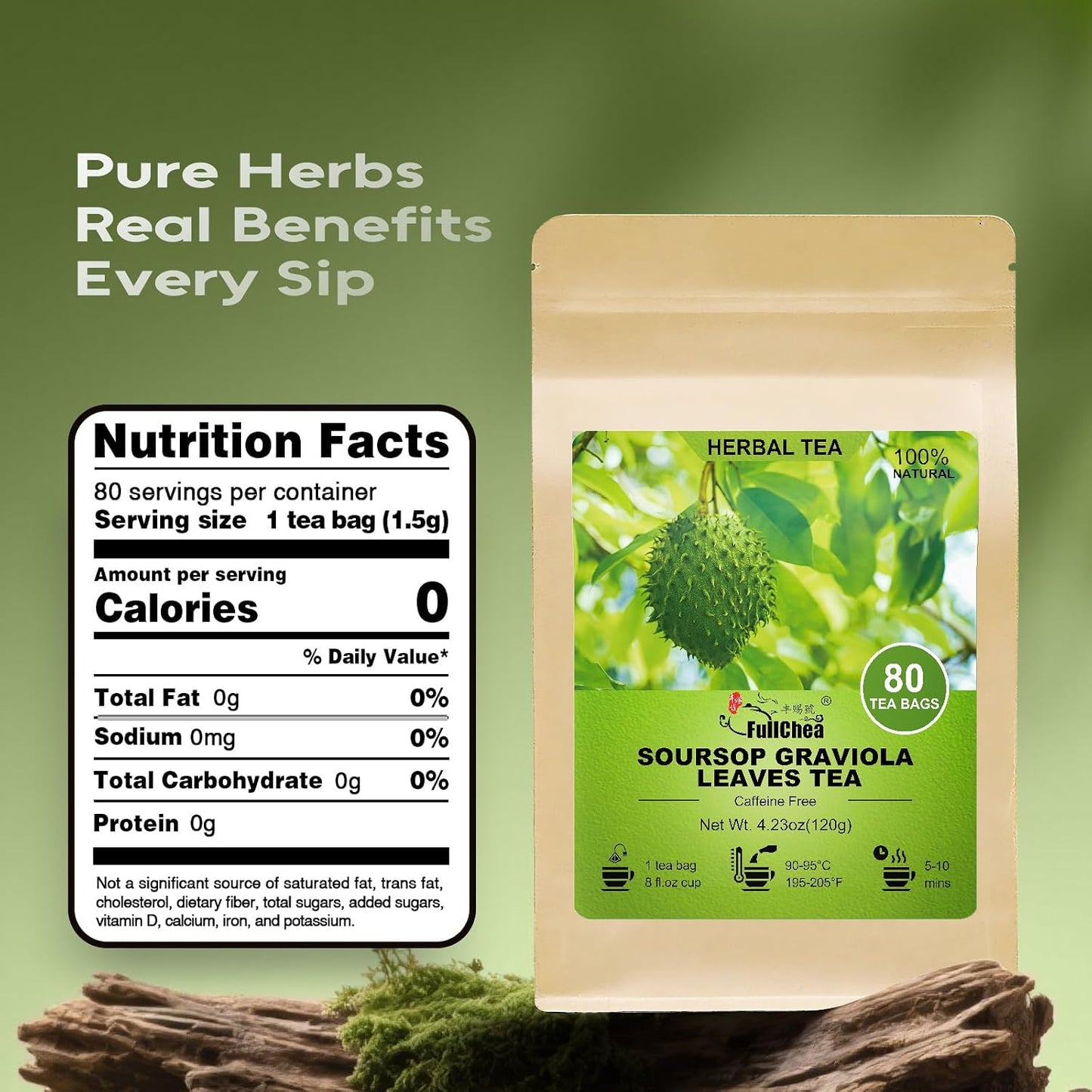 FullChea - Hibiscus Tea Bags, 50 Teabags, 2g/bag - Premium Hibiscus Flower Tea Bag - Cultivated From Nigeria - Non-GMO - Caffeine-free - Rich in Antioxidants & Support Digestion