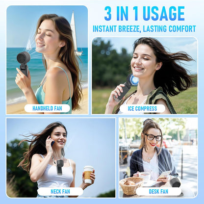 PlayHot Portable Handheld Cooling Fan, Travel Essentials, Gifts for Women