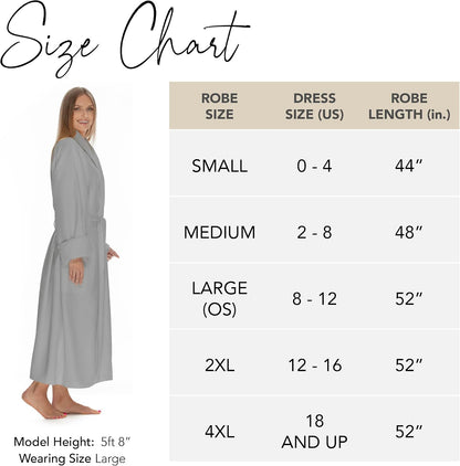 Women's Microfiber Robe by BOCA, Luxury Hotel Bathrobe, Generous Sizing