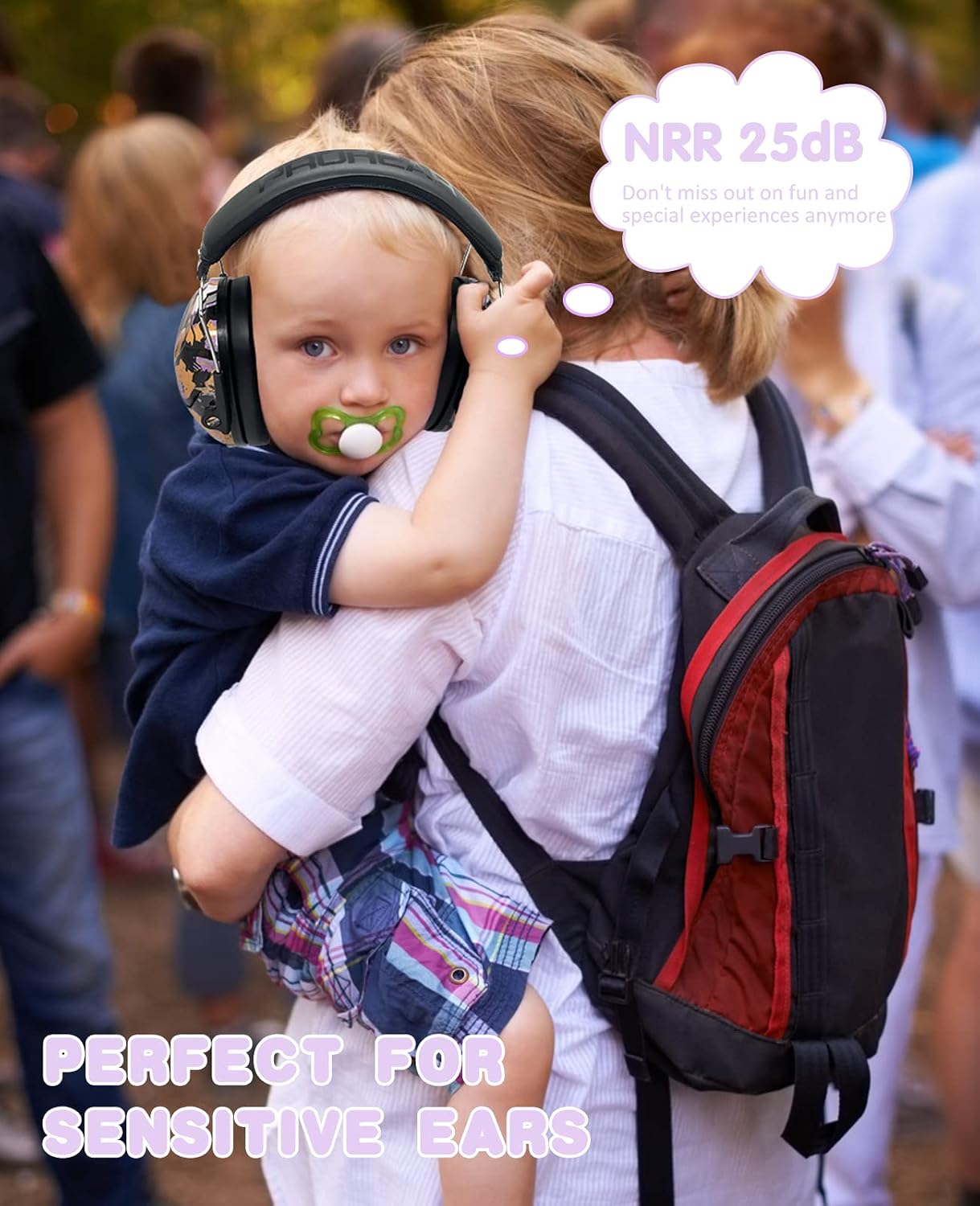 PROHEAR 032 Kids Ear Protection – Ear Muffs for Noise Reduction, 25NRR Noise Cancelling Headphones for Kids,Toddlers, Autism, Sensory Use, Hearing Protection – Orange