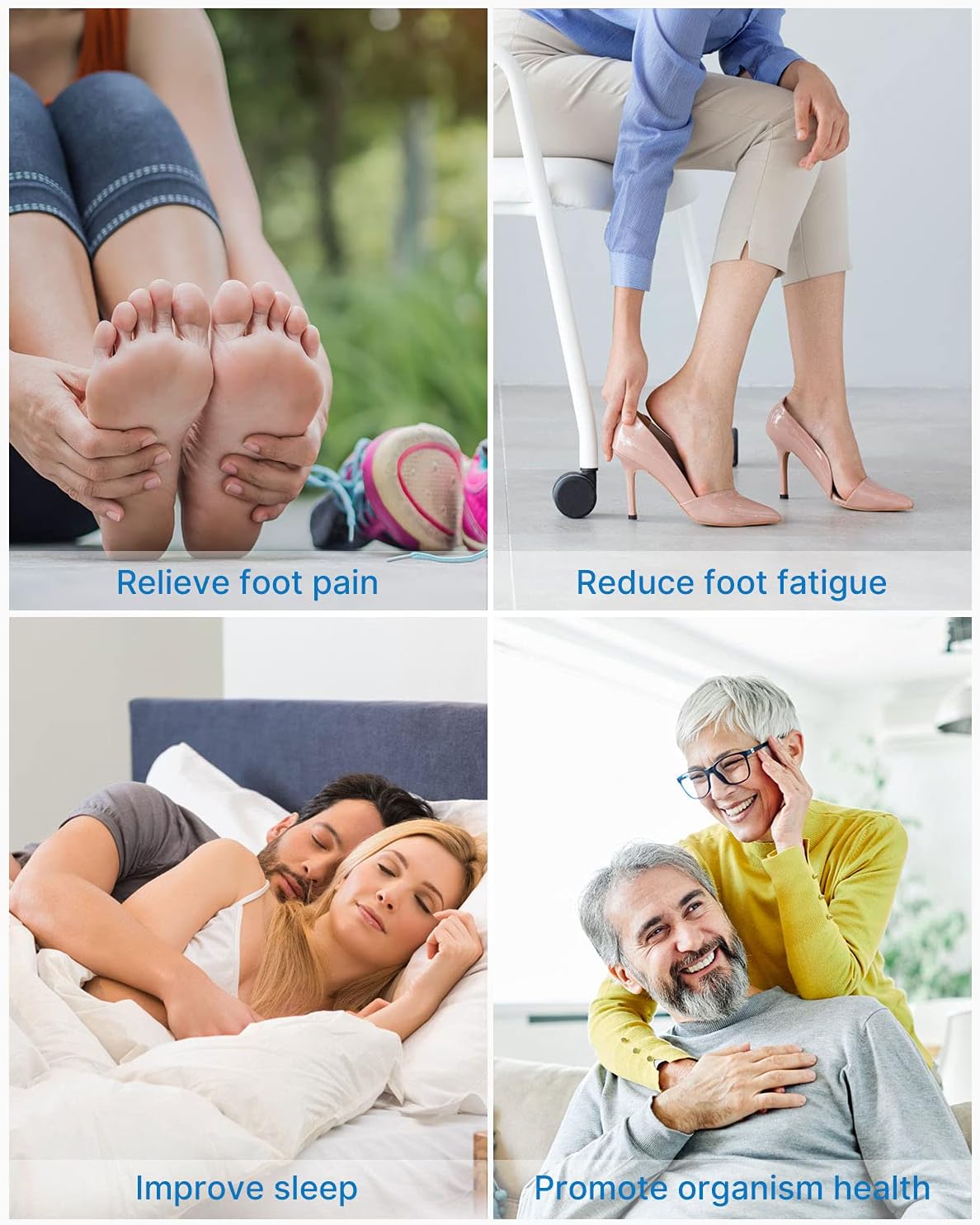 RENPHO Foot Massager Machine with Heat [2026 Upgraded], Plantar Fasciitis FSA Eligible HSA Massager, Shiatsu Foot Massager for Neuropathy, Birthday Self Care Gifts for Women Men, Up to Size 14, Black
