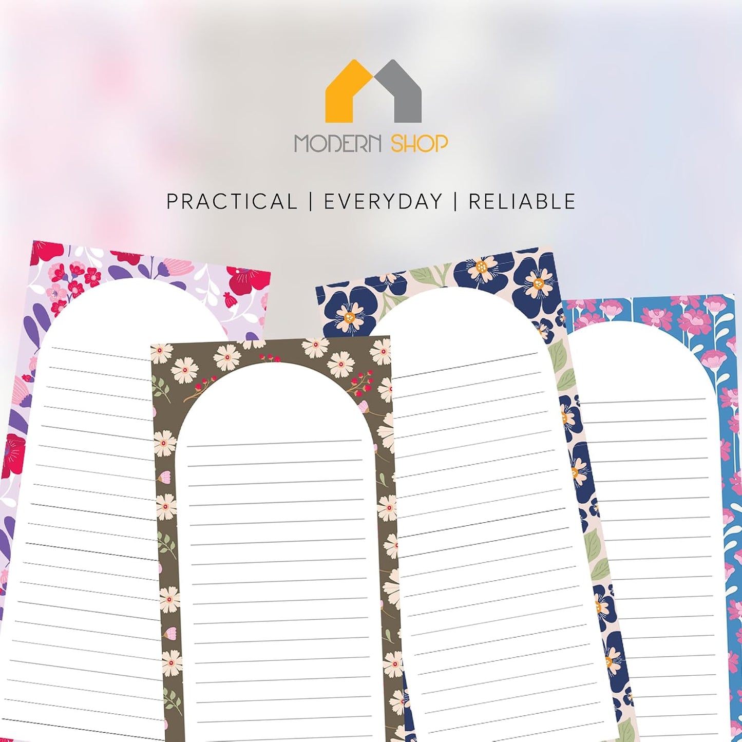 8 Magnetic Notepads – Notepads for Grocery List, Shopping List, To-Do List, Reminders -Strong Magnetic Back- Memo Notepad with Realistic Fruit Designs | 25 Sheets per Pad 7.5 x 3.5 inch (8 Pack)