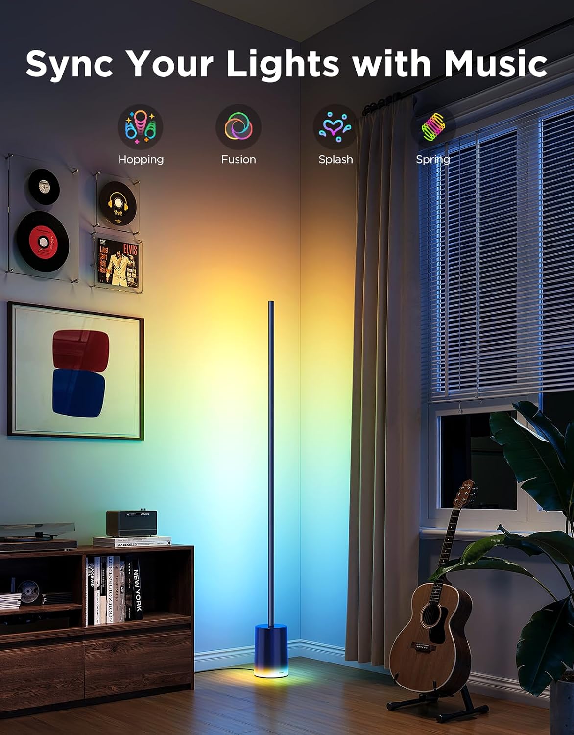 Govee Floor Lamp 2, RGBIC Smart Floor Lamp for Living Room, Bedroom
