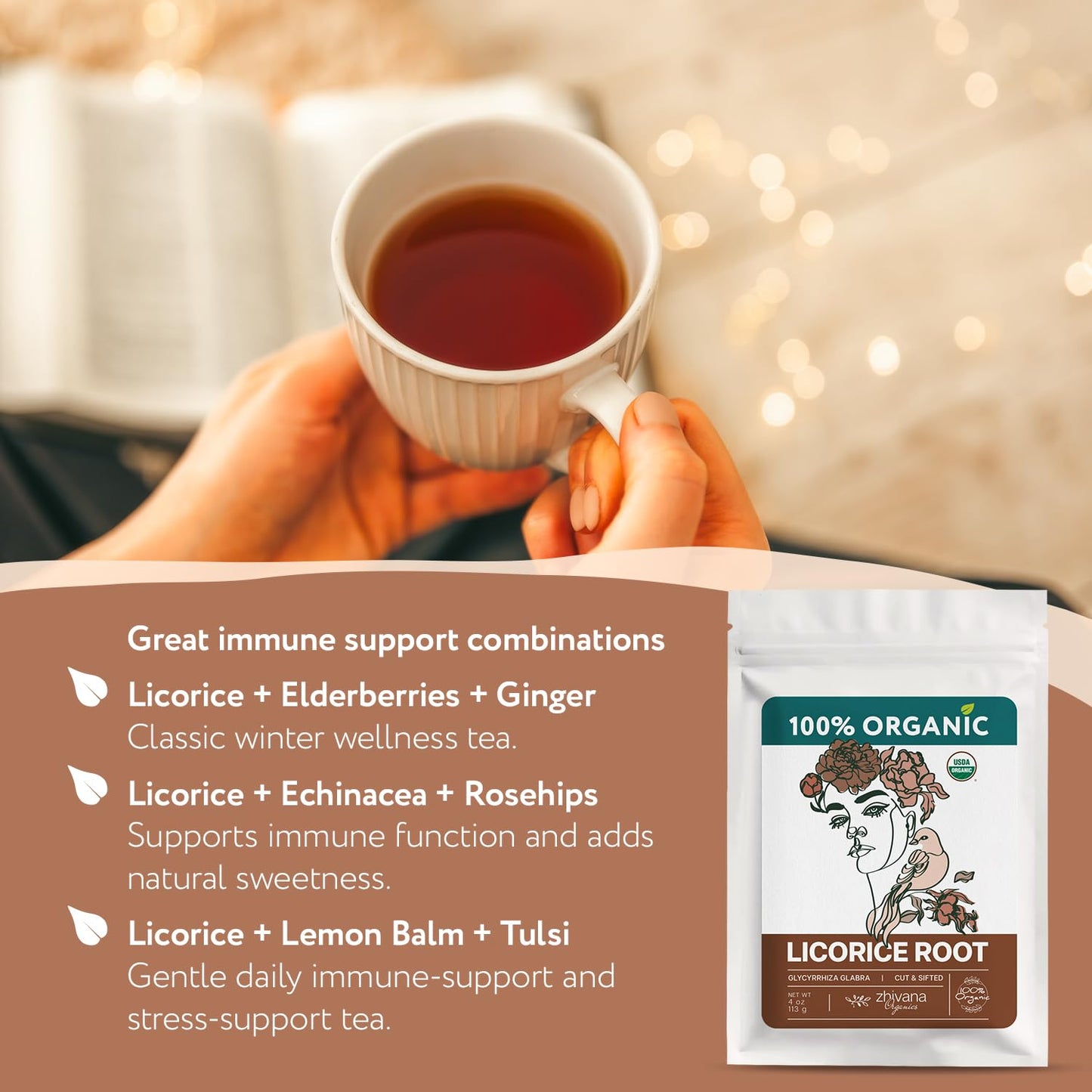 Organic Lemon Balm Leaves (4oz.) - Lemon Balm Tea Loose Leaf Organic - Melissa Tea - Te de Tolonjil - Natural Support for Stress Response, Sleep, Digestion