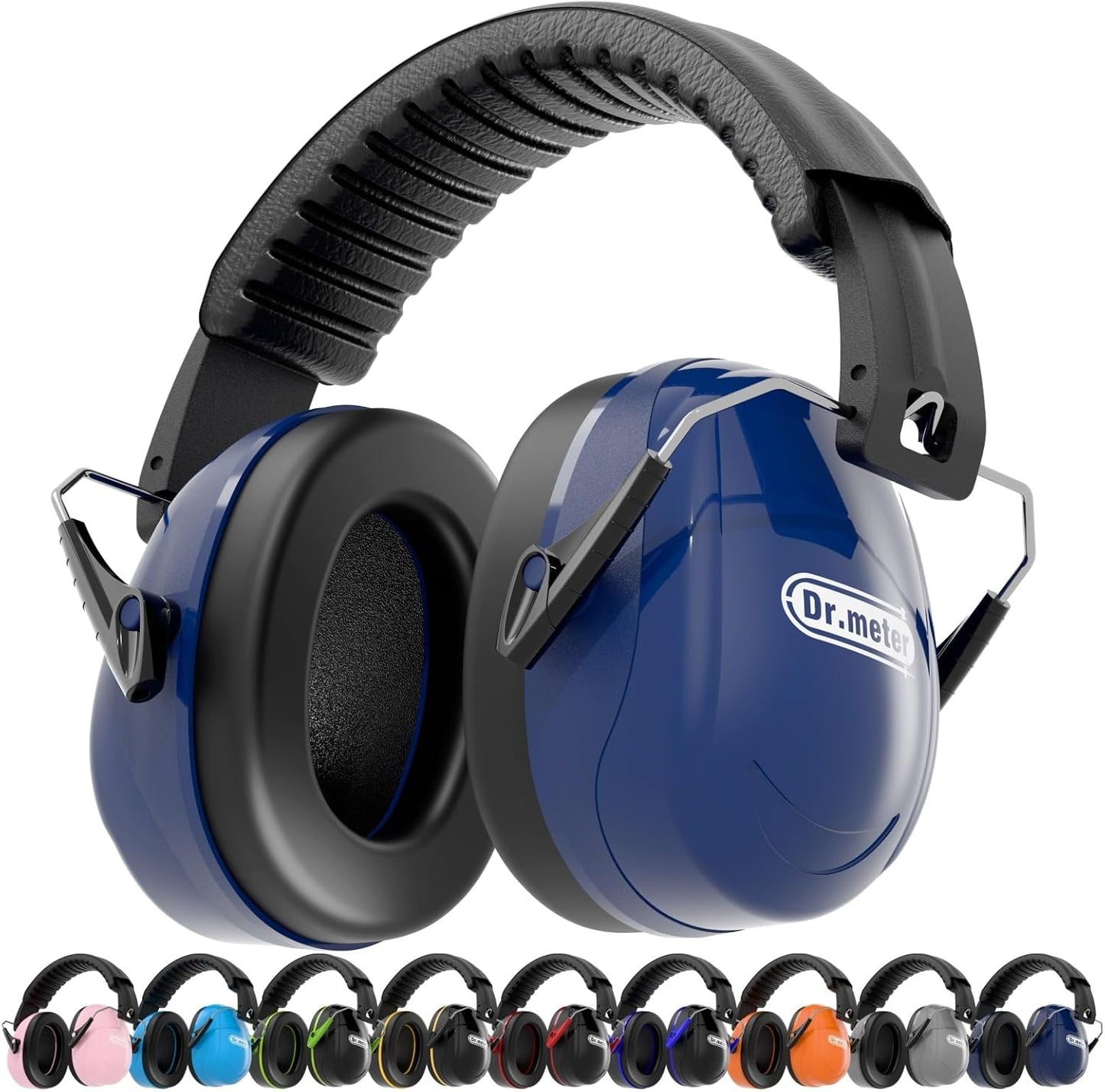 Dr.meter Ear Protection Ear Muffs, Noise Cancelling Headphones for Adults Kids 31dB Earmuffs for Noise Reduction, Hearing Protection for Shooting Gun Range, Mowing, Monster Jam, Sensory, Fireworks