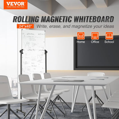 VEVOR Dry Erase Calendar for Wall, 36 x 24 Inches Whiteboard Calendar, Monthly Planner Magnetic Dry Erase Board, 1 Magnetic Erase & 2 Dry Erase Marker & Movable Tray for Restaurant Office Home School