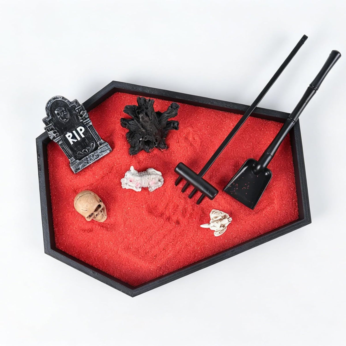 Zen Garden for Desk Gothic Gifts Office Desk Decor Mini Zen Garden Kit (Gothic Set A)