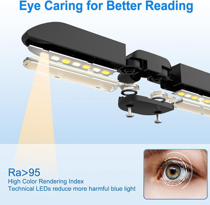 Vekkia 14 LED Rechargeable Book Light for Reading at Night