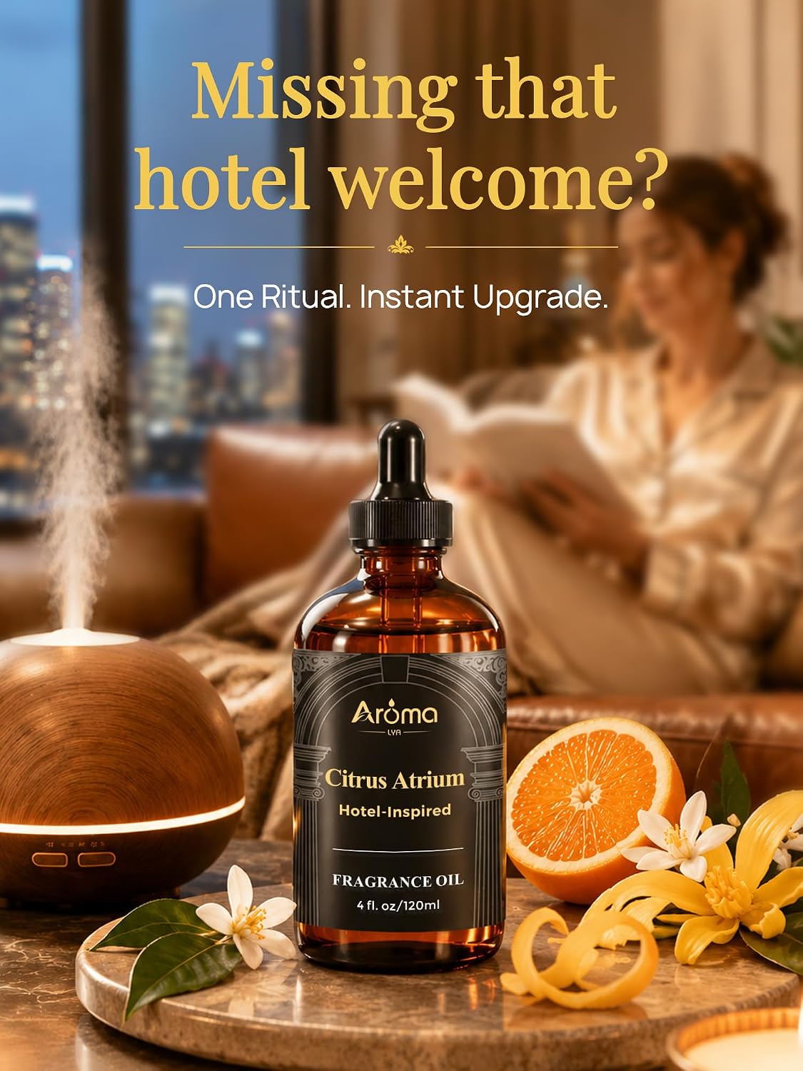 Ocean Breeze Lobby Fragrance Oil, Hotel-Inspired Coastal Resort Scent, Diffuser Oil for Home Diffusers and Crafting