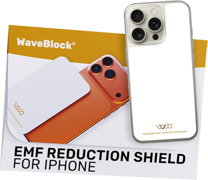 WAVEBLOCK EMF Blocker Sticker for iPhone 15 White