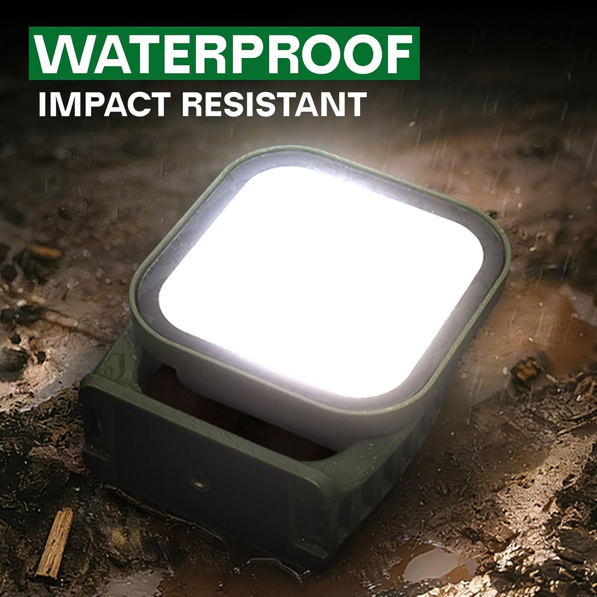 Rechargeable Work Light, 4000LM Magnetic Portable Work Light with Stand, 12000mAh Battery Powered LED Flood Light, USB-C, 180° Rotating for Garage, Car Repair, Camping
