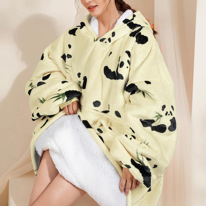 Narecte Cozy Oversized Blanket Hoodie Wearable Blanket Adults Soft Hooded Blanket Hoodie Birthday Gifts for Women Christmas - Colors A