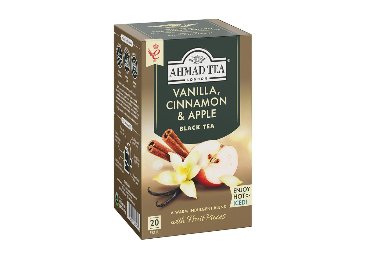 Ahmad Tea Vanilla, Cinnamon, Apple 20 Count (Pack of 1)