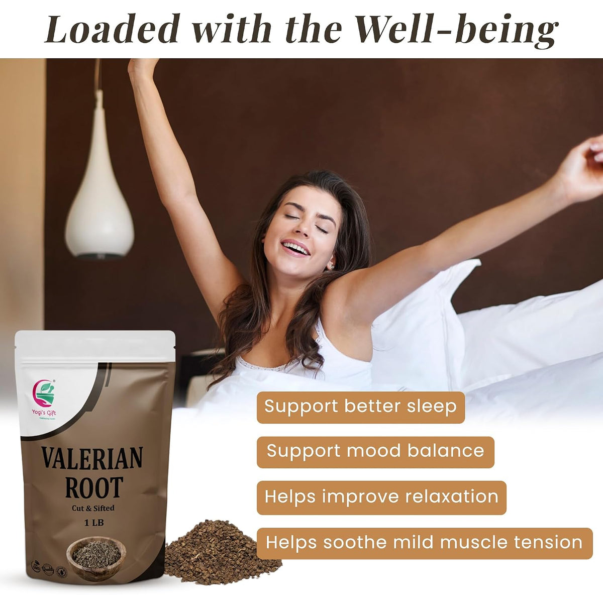 Yogi's Gift® Valerian Root Cut & Sifted 1 lb | Herbal Tea Cut