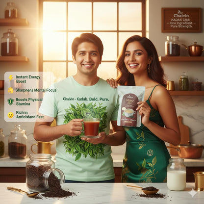 Chaivio Masala Chai Tea Latte, Unsweetened Instant Powder, Authentic Chai-with Natural Ingredients, No Preservatives, Tea Powder, Quick and Healthy Chai(1 lb)
