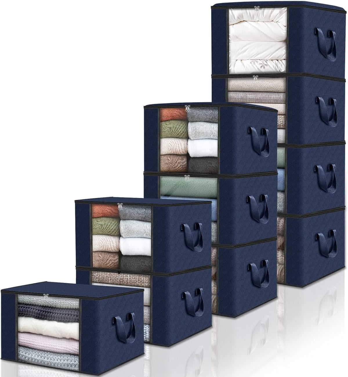 Fab totes Storage Bags for Clothes Blanket Storage Bins with Lids