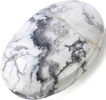 KALIFANO Palm Stone with Healing & Calming Effects - AAA+ Grade High Energy Worry Stone with Information Card - Reiki Crystal Used for Courage (Family Owned and Operated)