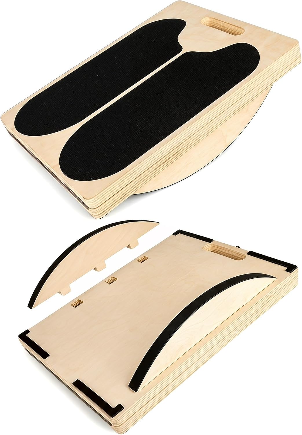 Calf Stretcher Slant Board, Adjustable Wooden Incline Board for Stretching, Non Slip Foot Stretcher for Calf, Achilles, Ankle, Hamstring Exercise