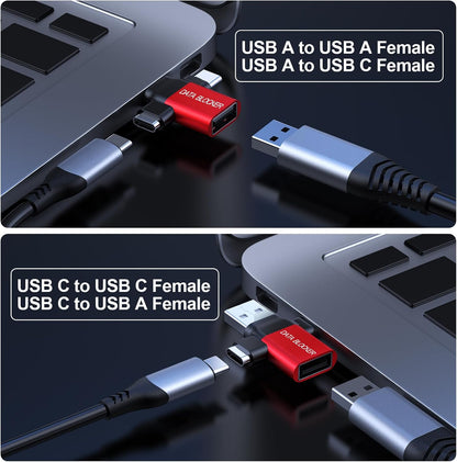 Data Blocker, USB C Data Blocker Protect Against Juice Jacking,4 Kinds