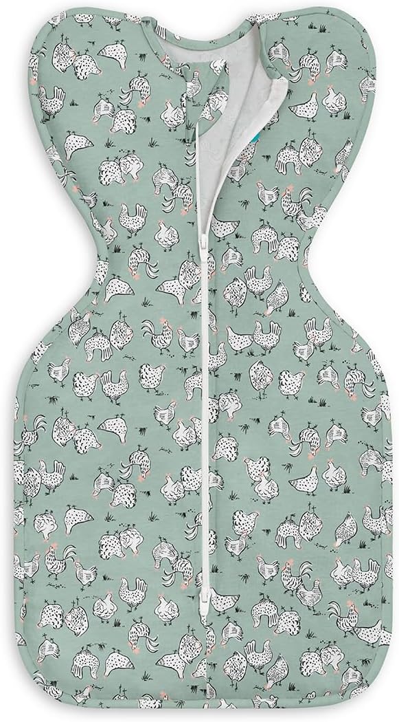 Love to Dream Swaddle UP, Baby Sleep Sack, Self-Soothing Swaddles for Newborns, Get Longer Sleep, Secure Fit Helps Calm Startle Reflex, New Born Essentials for Baby, 1.0 TOG, 13-19 lbs, Deep Olive