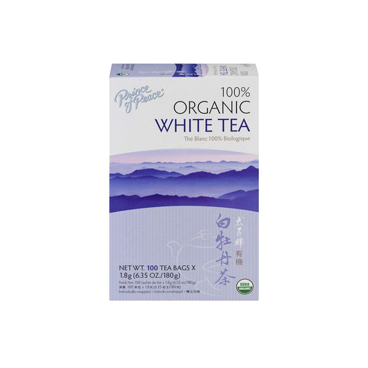 Prince of Peace Organic Premium White Tea 100 tea bags (Pack of 3)
