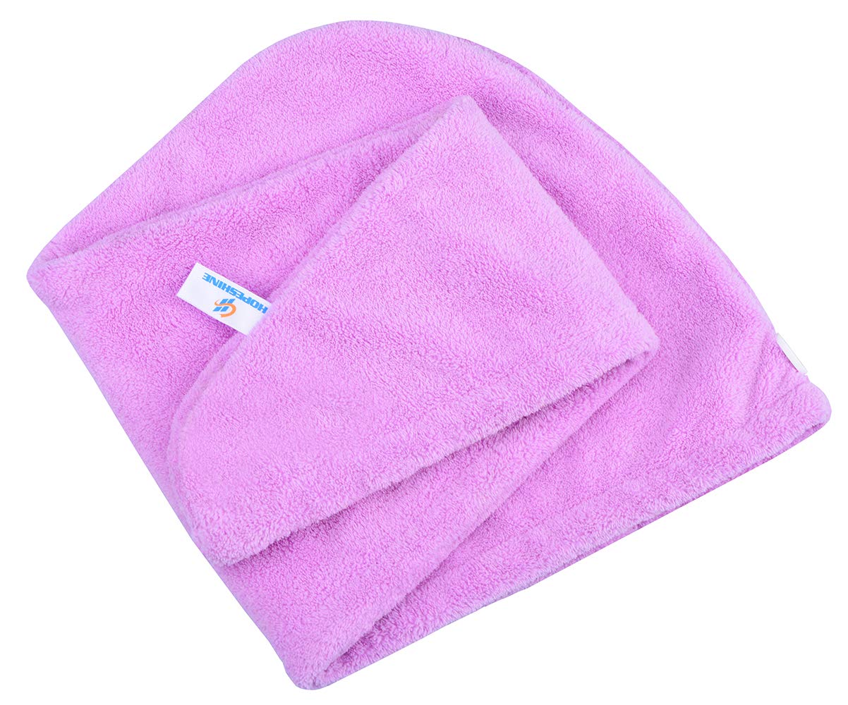HOPESHINE Hair Towel Twist Microfiber Bamboo Fabric Women's Soft Shower Towels for CurlyHair Turban Wrap Drying Cap Great Gift for Girls 3-Pack