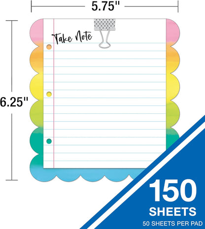 Carson Dellosa Aim High To Do List Notepad―5.75" x 6.25" Paper Stationery, Daily Checklist, Goals, Reminders, Notes, Motivational Organizer (50 sheets)